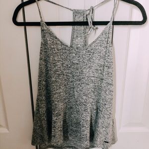 Grey knit tank top